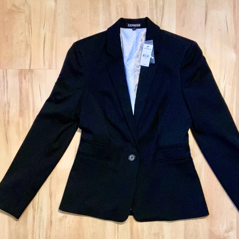 Express • Size 4 • Black • 1 Button Blazer